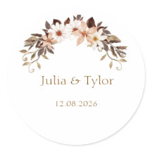 Elegant Minimal Wedding Sticker