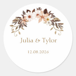 Elegant Minimal Wedding Sticker