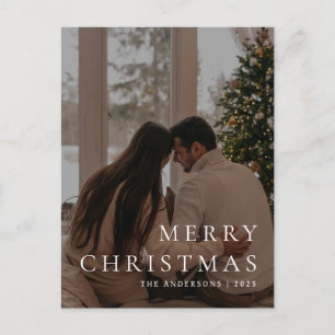 Elegant Minimal Weihnachten Moderne Familie 1 Fo