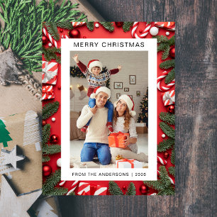 Elegant Minimal Weihnachten Moderne Familie 1 Fo