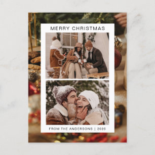 Elegant Minimal Weihnachten Moderne Familie 2 Fo