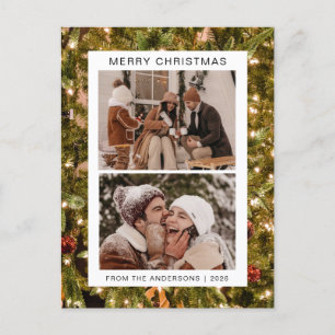 Elegant Minimal Weihnachten Moderne Familie 2 Fo