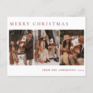 Elegant Minimal Weihnachten Moderne Familie 3 Fo
