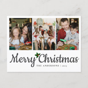 Elegant Minimal Weihnachten Moderne Familie 3 Fo