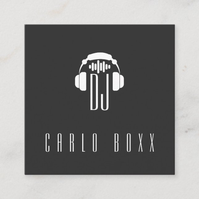 Élégant minimalisme musical Carte de visite (Devant)