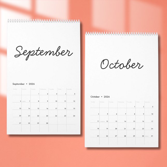 Elegant Minimalist 2026 Calendar Kalender (Von Creator hochgeladen)