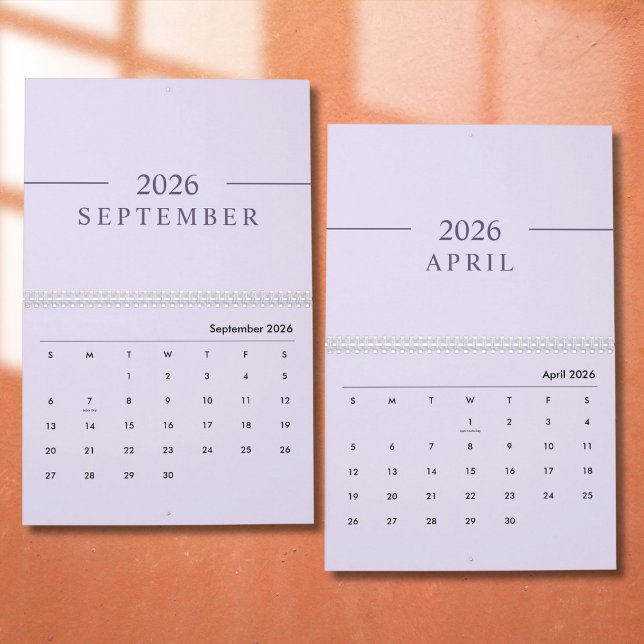 Elegant Minimalist 2026 Calendar Kalender (Von Creator hochgeladen)