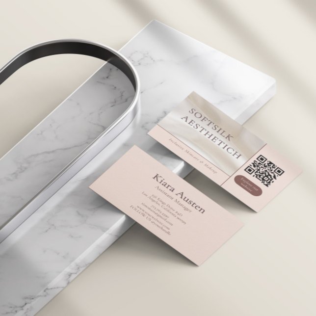 Elegant Minimalist Beauty Visitenkarte (Von Creator hochgeladen)