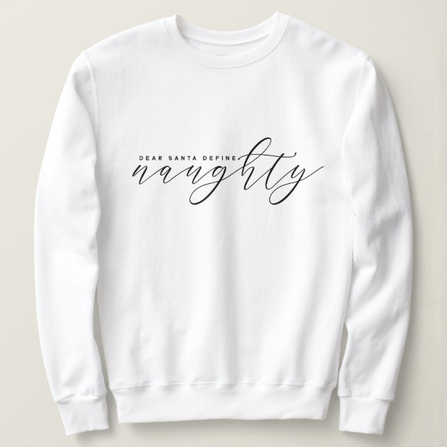 Elegant Minimalist Christmas Sweatshirt (Design devant)