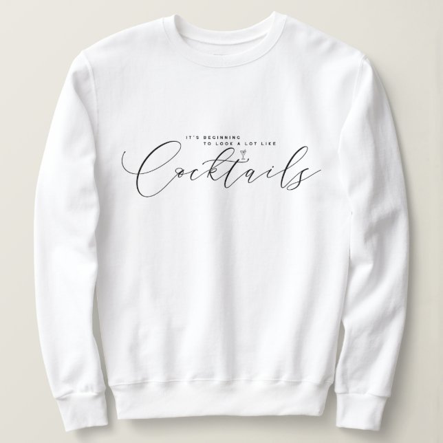 Elegant Minimalist Christmas Sweatshirt (Design devant)