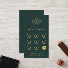 Elegant Minimalist Custom Small Business Logo Treuekarte