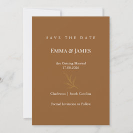 Elegant Minimalist Save the Date Card | Modern