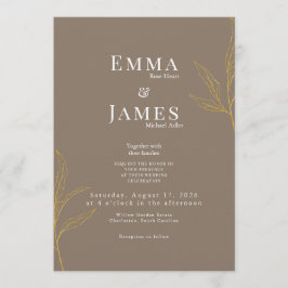 Elegant Minimalist Wedding Invitation | Modern
