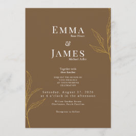 Elegant Minimalist Wedding Invitation | Modern