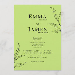 Elegant Minimalist Wedding Invitation | Modern