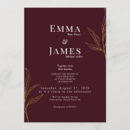 Elegant Minimalist Wedding Invitation | Modern