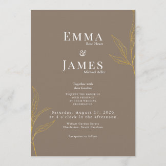 Elegant Minimalist Wedding Invitation | Modern Einladung
