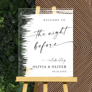 Elegant Minimalist WELCOME Rehearsal Dinner