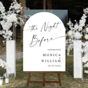 Elegant Minimalist WELCOME Rehearsal Dinner