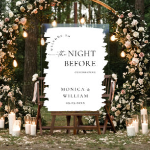 Elegant Minimalist WELCOME Rehearsal Dinner