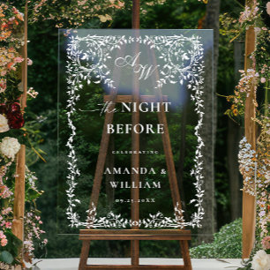 Elegant Minimalist WELCOME Rehearsal Dinner