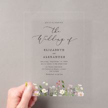 Elegant minimalist wildflower Simple wedding