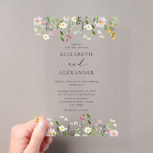 Elegant Minimalist Wildflower Wedding