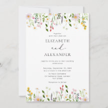 Elegant Minimalist Wildflower Wedding