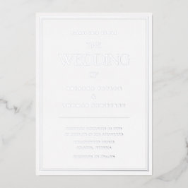 Élégant minimaliste chic Faire-part de mariage en 