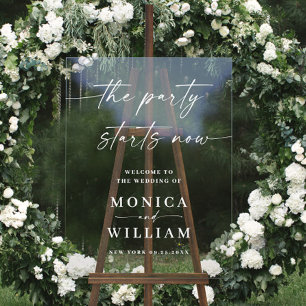 Élégant minimaliste Mariage d'accueil