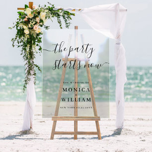Élégant minimaliste Mariage d'accueil