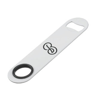 Elégant minimaliste moderne initiale sur gris