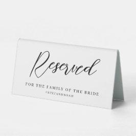 Élégant minimaliste moderne Mariage Réservé Signe