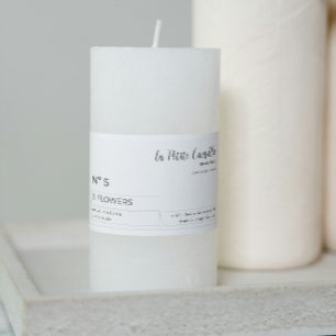 Élégant minimaliste noir et blanc étiquette