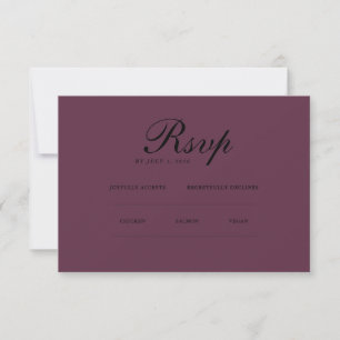 Élégant minimaliste   Site Web RSVP et QR