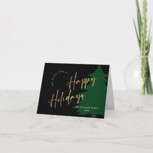 Elegant Minimalistisch frohe Weihnachtsgrüße Feiertagskarte