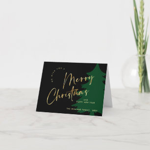 Elegant Minimalistisch frohe Weihnachtsgrüße Feiertagskarte