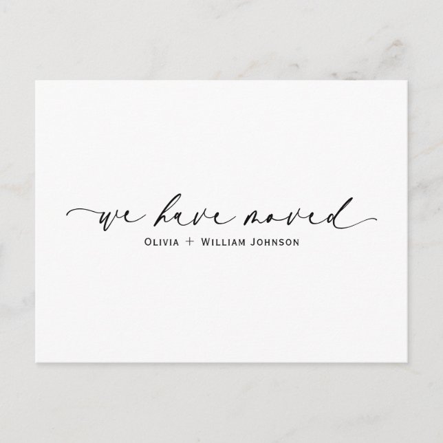 Elegant Minimalistisch haben wir das Script versch Postkarte (Vorderseite)