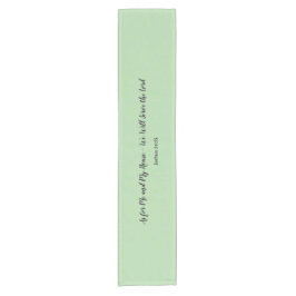 Elegant, minimalistisch, Joshua 24:15 Bibelverse Kurzer Tischläufer