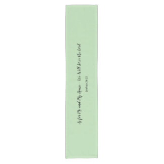 Elegant, minimalistisch, Joshua 24:15 Bibelverse Kurzer Tischläufer