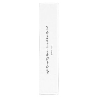 Elegant, minimalistisch, Joshua 24:15 Bibelverse Kurzer Tischläufer