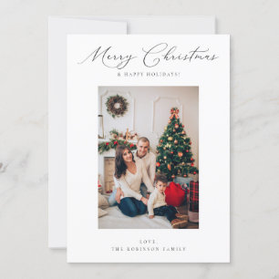 Elegant Minimalistisch Merry Christmas V Foto