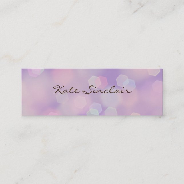 Elegant Minimalistisch modern stilvoll Mini Visitenkarte (Vorderseite)