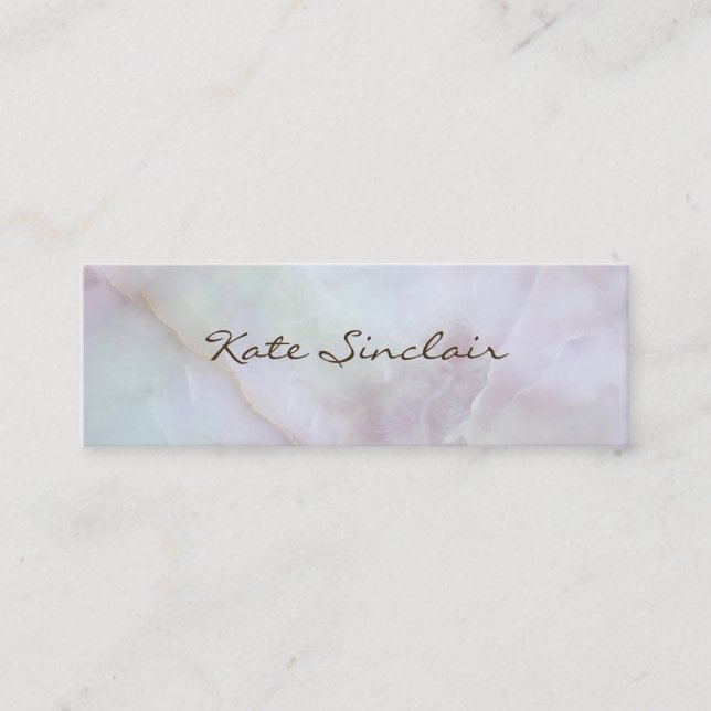 Elegant Minimalistisch modern stilvoll Mini Visitenkarte (Vorderseite)