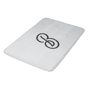 Elegant minimalistisch moderner Anfang grau Badematte