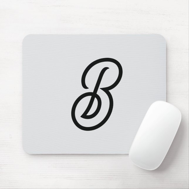 Elegant minimalistisch moderner Anfang grau Mousepad (Mit Mouse)