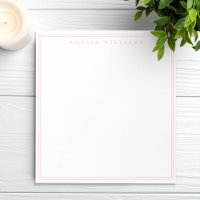 Elegant Minimalistisch rosa Zwei Grenzen