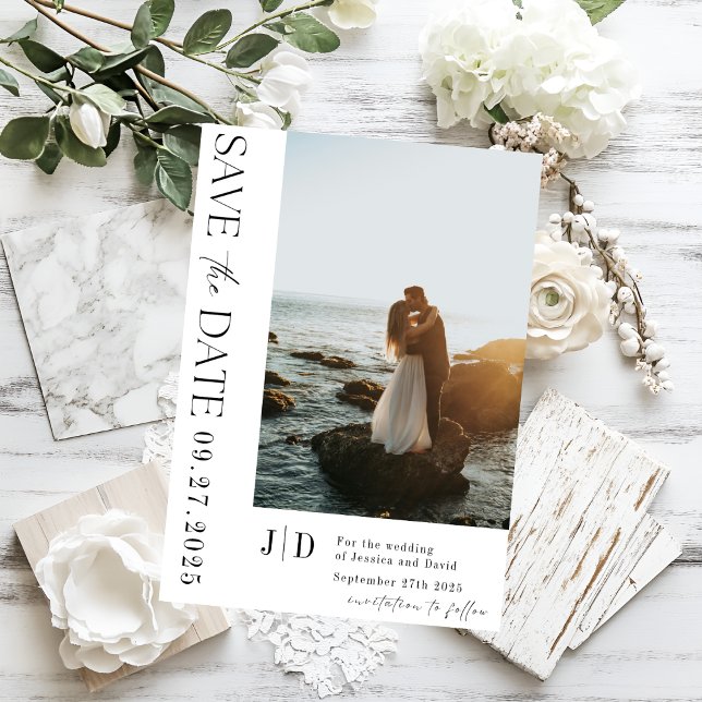 Elegant Minimalistisch Save the Date modern und st Einladung (Elegant Minimalist Save the Date Modern & Stylish Invitation
)