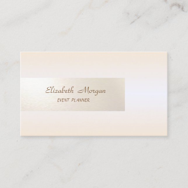 Elegant Minimalistisch, schlicht, einfach Visitenkarte (Vorderseite)