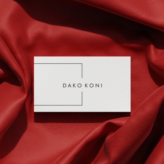 Elegant minimalistisch schwarz-weiß visitenkarte (Von Creator hochgeladen)